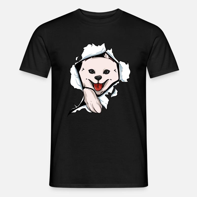 American Eskimo - Männer T-Shirt - Schwarz