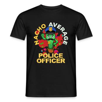 Cinco De Mayo Police - Men's T-Shirt - black - Front - AI Model Male 178 light (178cm)