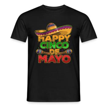 Cinco De Mayo - Men's T-Shirt - black - Front - AI Model Male 178 light (178cm)