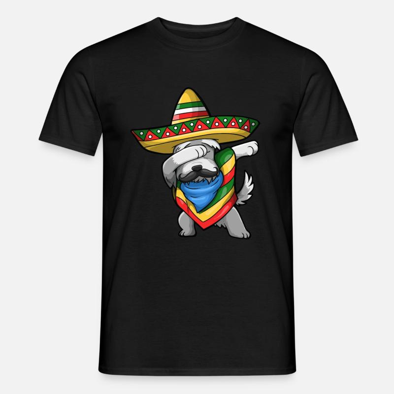Cinco De Mayo Hund - Männer T-Shirt - Schwarz