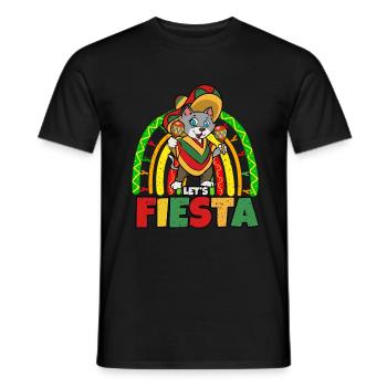 Cinco De Mayo Cat - Men's T-Shirt - black - Front - AI Model Male 178 light (178cm)