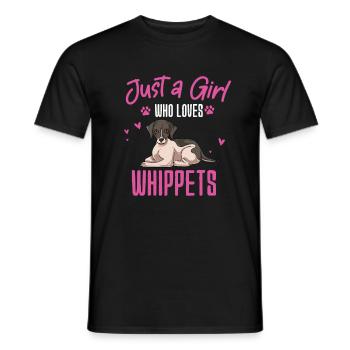 Whippet - Men's T-Shirt - black - Front - AI Model Male 178 light (178cm)