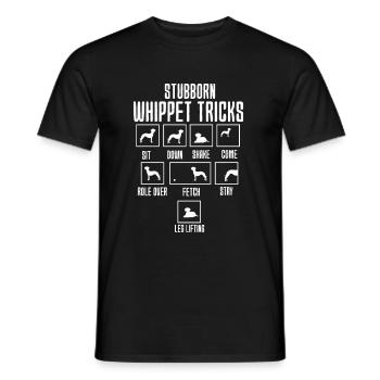 Whippet - Men's T-Shirt - black - Front - AI Model Male 178 light (178cm)