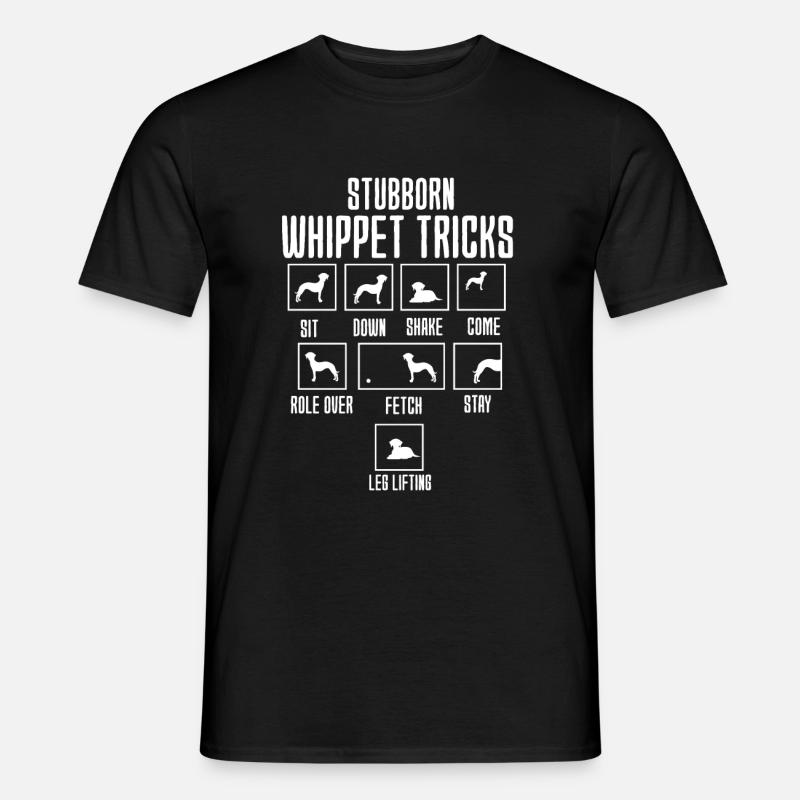 Whippet - Männer T-Shirt - Schwarz
