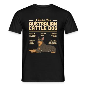 Bouvier australien - T-shirt homme - noir - Devant - AI Model Male 178 light (178cm)