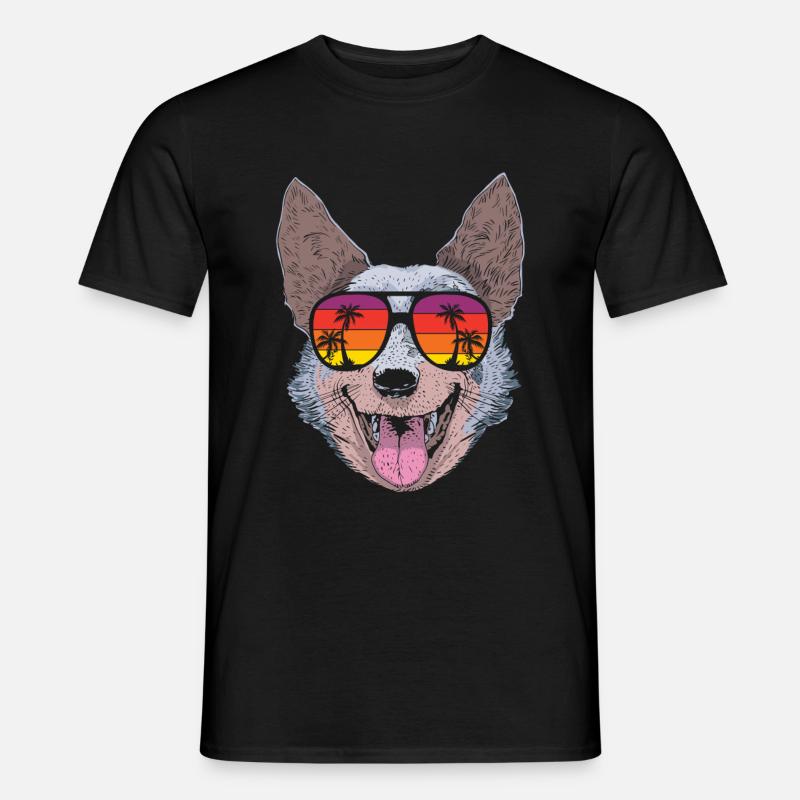 Australian Cattle Dog - Männer T-Shirt - Schwarz