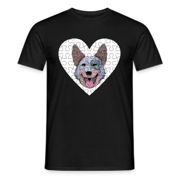 Bouvier australien - T-shirt homme - noir - Devant - AI Model Male 178 light (178cm)
