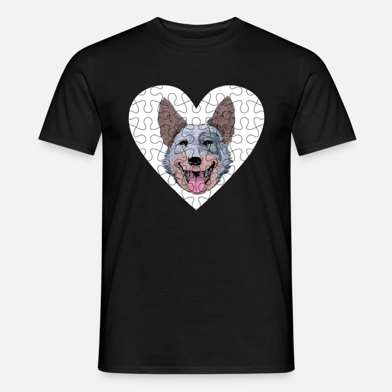 Australian Cattle Dog - Männer T-Shirt - Schwarz