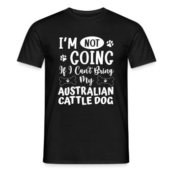 Australian Cattle Dog - Men's T-Shirt - black - Front - AI Model Male 178 light (178cm)