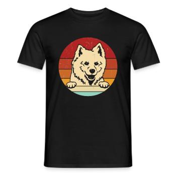 Chien esquimau américain - T-shirt homme - noir - Devant - AI Model Male 178 light (178cm)