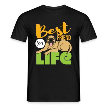 Mastiff - Männer T-Shirt - Schwarz - Vorne - AI Model Male 178 light (178cm)