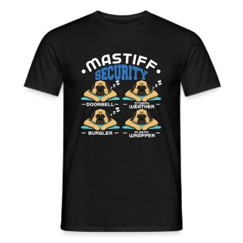 Mastiff - Männer T-Shirt - Schwarz - Vorne - AI Model Male 178 light (178cm)