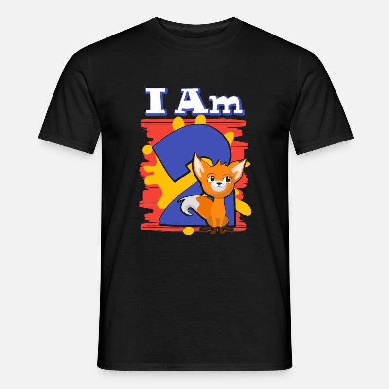 I am 2 fox - Men’s T-shirt - black