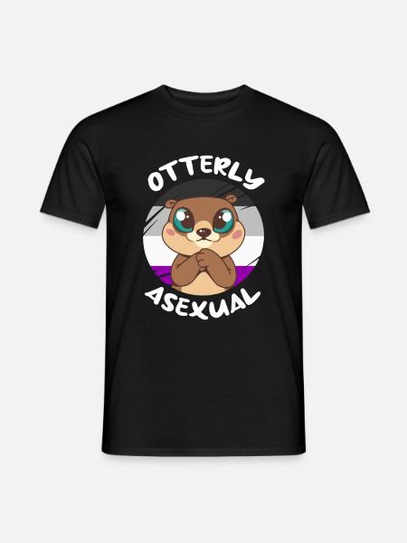 Asexual Proud Stolz Geschenk - Männer T-Shirt - Schwarz