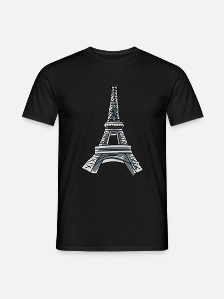 Eiffelturm Kostüm - Männer T-Shirt - Schwarz