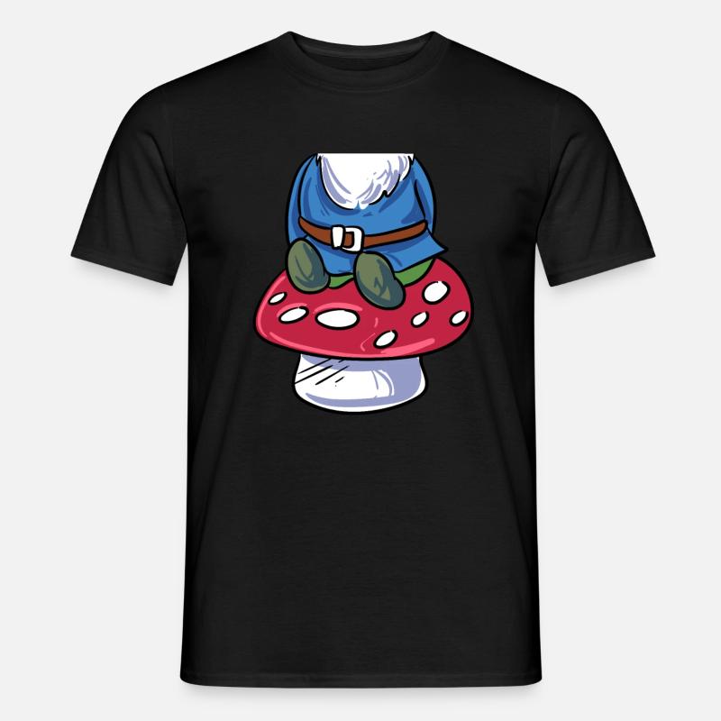 Gartenzwerg Kostüm - Männer T-Shirt - Schwarz