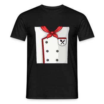 Cooking Costume - Men's T-Shirt - black - Front - AI Model Male 178 light (178cm)