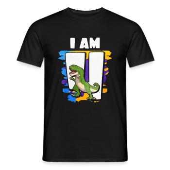 4th birthday - Men's T-Shirt - black - Front - AI Model Male 178 light (178cm)