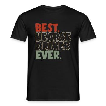 Meilleur chauffeur de corbillard de tous les temps - T-shirt homme - noir - Devant - AI Model Male 178 light (178cm)