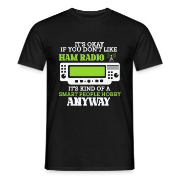 Amateur Radio Radio Funkter Cadeau - T-shirt homme - noir - Devant - AI Model Male 178 light (178cm)