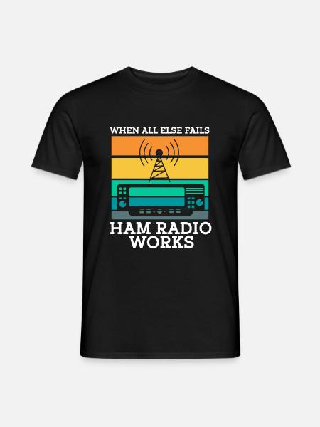 Ham Radio Amateur Radio Funkter Geschenk - Männer T-Shirt - Schwarz
