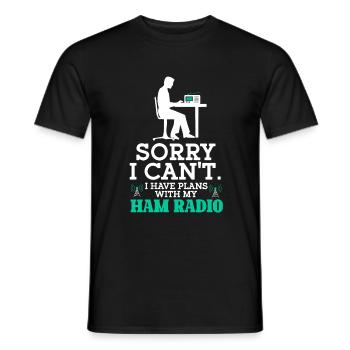 Amateur Radio Radio Funkter Cadeau - T-shirt homme - noir - Devant - AI Model Male 178 light (178cm)