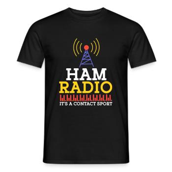 Amateur Radio Radio Funkter Cadeau - T-shirt homme - noir - Devant - AI Model Male 178 light (178cm)