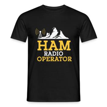 Amateur Radio Radio Funkter Cadeau - T-shirt homme - noir - Devant - AI Model Male 178 light (178cm)