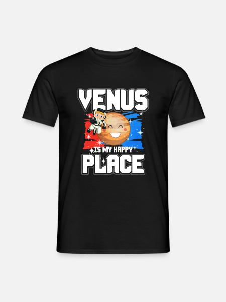 Venus Planet Gift - Men's T-Shirt - black