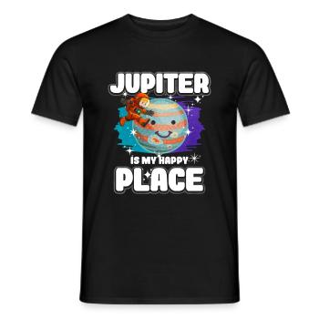Jupiter Planet Geschenk - Männer T-Shirt - Schwarz - Vorne - AI Model Male 178 light (178cm)