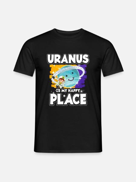 Uranus Planet Gift - Men's T-Shirt - black
