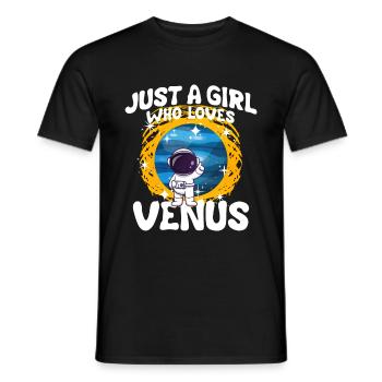 Mädchen Venus Geschenk - Männer T-Shirt - Schwarz - Vorne - AI Model Male 178 light (178cm)
