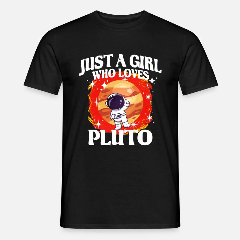 Mädchen Pluto Geschenk - Männer T-Shirt - Schwarz