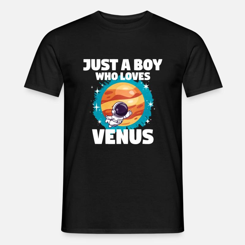 Venus Planet Geschenk - Männer T-Shirt - Schwarz