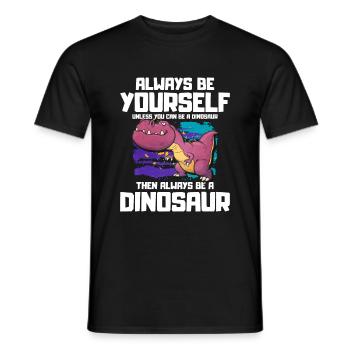 T-Rex - Männer T-Shirt - Schwarz - Vorne - AI Model Male 178 light (178cm)