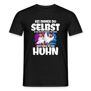 Lustiges Huhn Outfit - Männer T-Shirt - Schwarz - Vorne - AI Model Male 178 light (178cm)