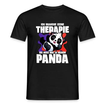I don't need therapy I just have to go to my - Men's T-Shirt - black - Front - AI Model Male 178 light (178cm)