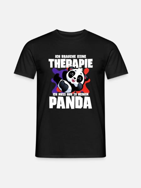 Ich Brauche Keine Therapie Ich Muss Nur Zu Meinem - Männer T-Shirt - Schwarz