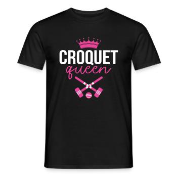 Croquet - Men's T-Shirt - black - Front - AI Model Male 178 light (178cm)