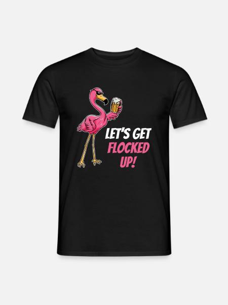 Flamingo - Men's T-Shirt - black