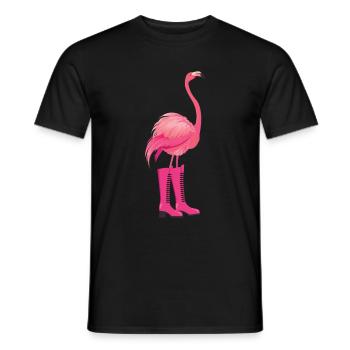 Flamant - T-shirt homme - noir - Devant - AI Model Male 178 light (178cm)