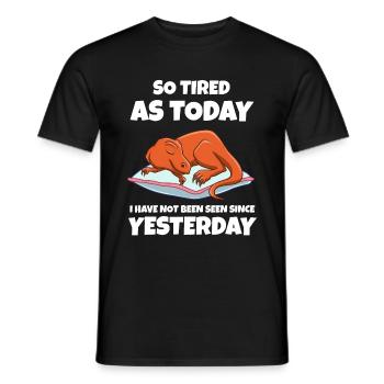 Schlafen Süß Geschenk - Männer T-Shirt - Schwarz - Vorne - AI Model Male 178 light (178cm)