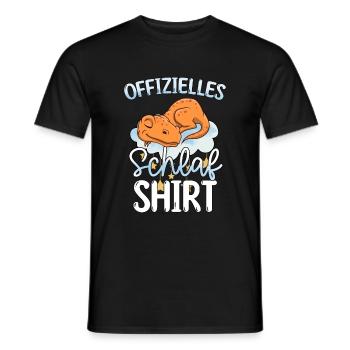 Offizielles Schlafshirt Golden T-Rex - Männer T-Shirt - Schwarz - Vorne - AI Model Male 178 light (178cm)