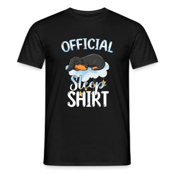 Schlafen Süß Geschenk - Männer T-Shirt - Schwarz - Vorne - AI Model Male 178 light (178cm)