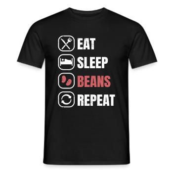 Haricots - T-shirt homme - noir - Devant - AI Model Male 178 light (178cm)