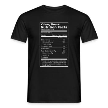 Haricots - T-shirt homme - noir - Devant - AI Model Male 178 light (178cm)