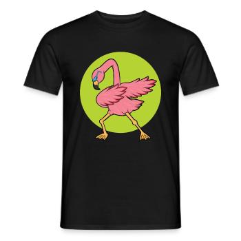 Flamingo Lustig Party Geschenk - Männer T-Shirt - Schwarz - Vorne - AI Model Male 178 light (178cm)