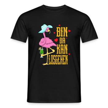 Bin Da Kann Losgehen - Männer T-Shirt - Schwarz - Vorne - AI Model Male 178 light (178cm)