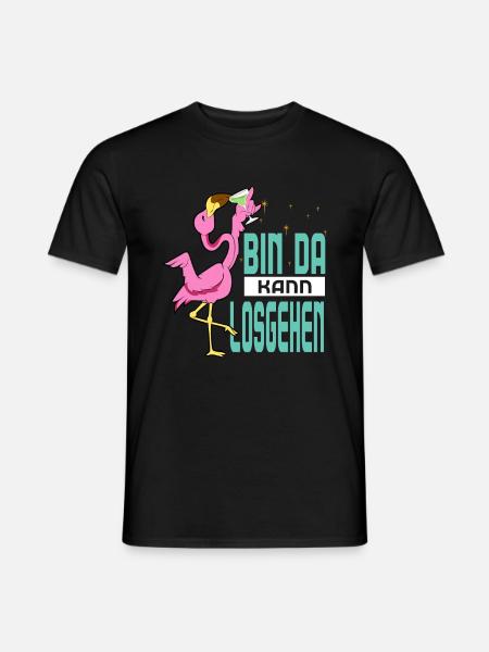 Bin Da Kann Losgehen - Männer T-Shirt - Schwarz