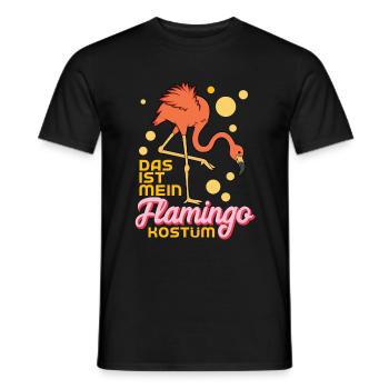 Das Ist Mein Flamingo Kostüm - Männer T-Shirt - Schwarz - Vorne - AI Model Male 178 light (178cm)